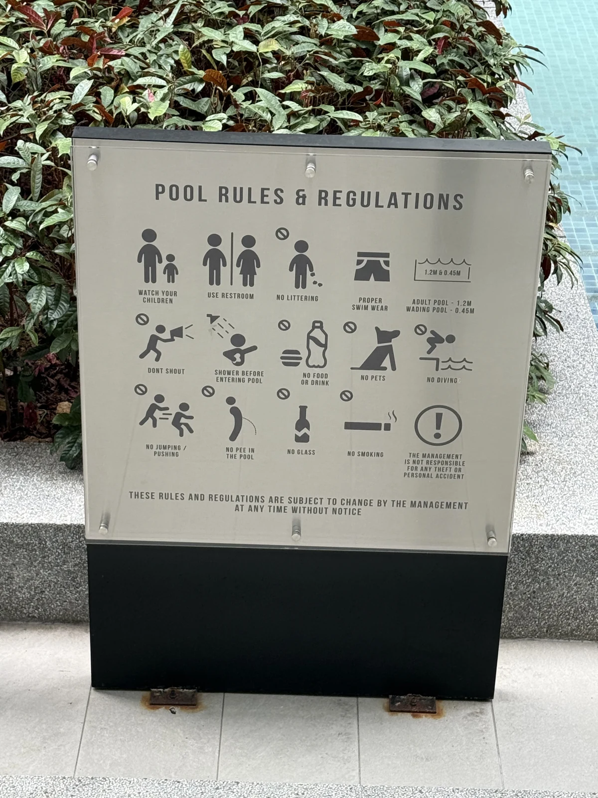 Installed facilities signage