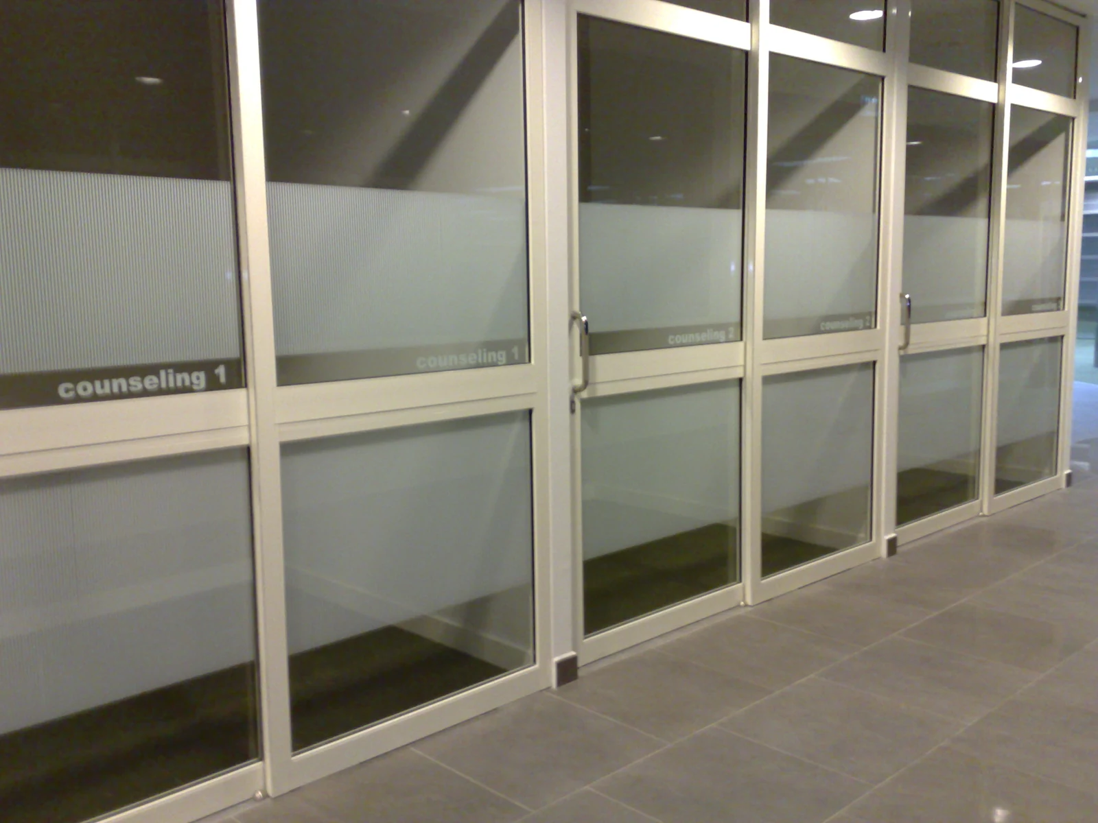 Installed glass room identification