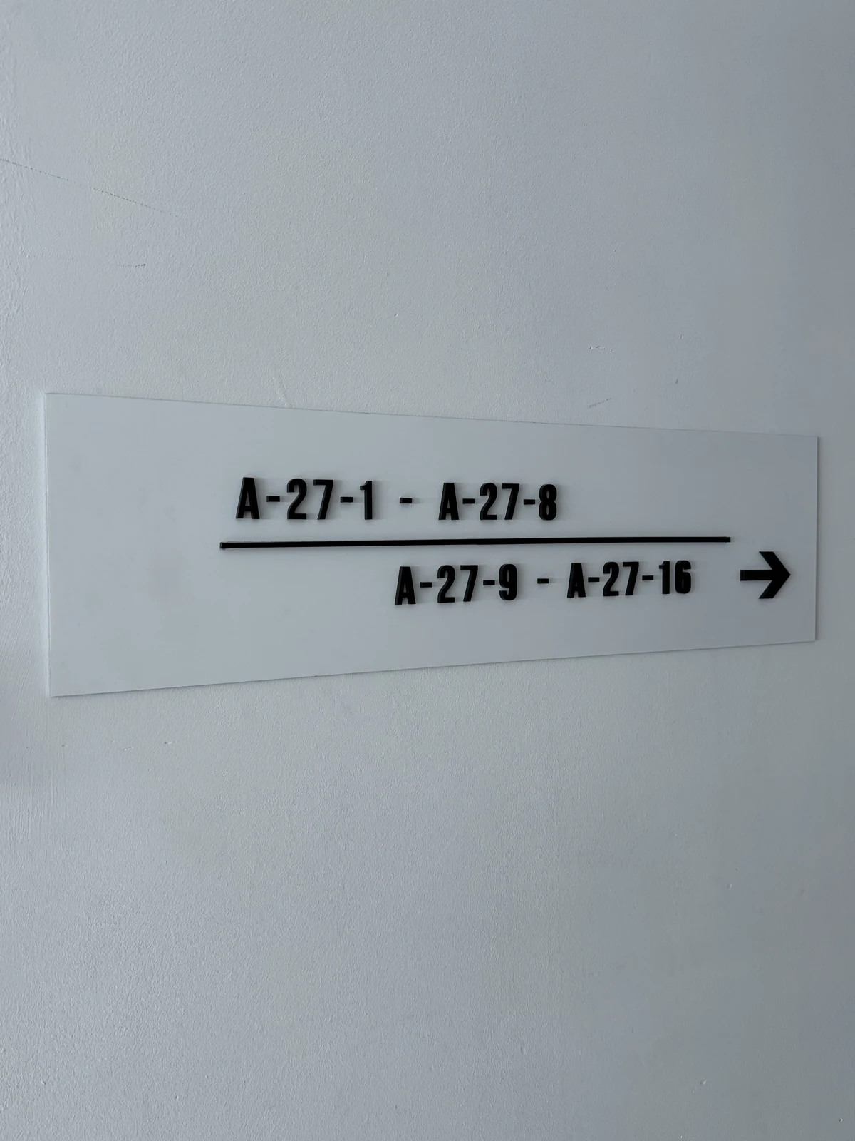 Installed wall directions
